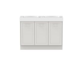 Hero - Kado Lux Ensuite All Door 1200mm Floor Mount Double Basin 90mm Top
