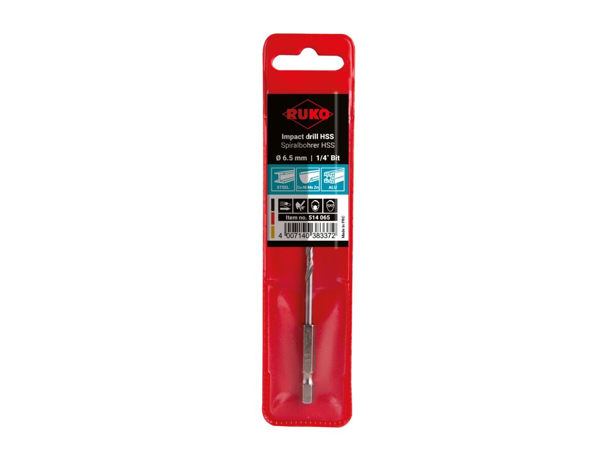 Ruko Impact Drill Bit - 6.5mm