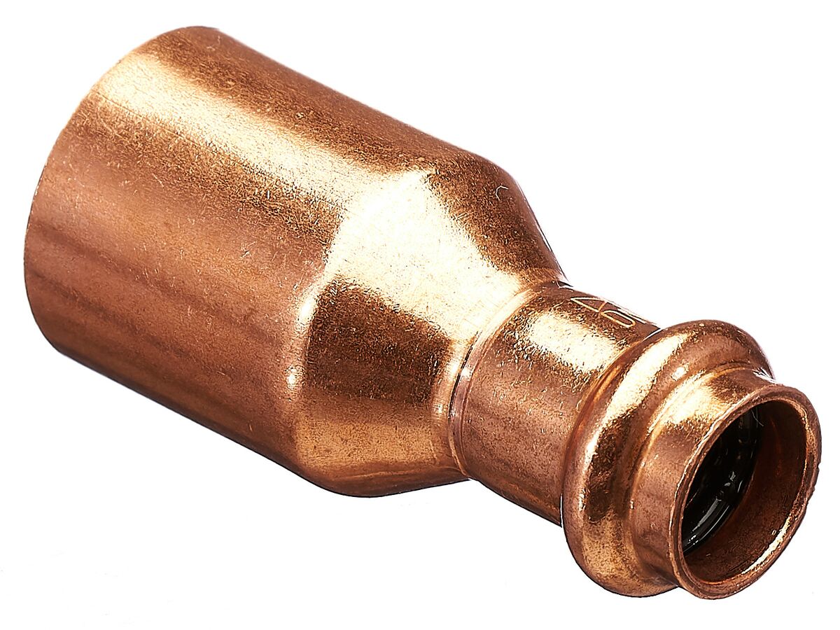 >B< Press Water Fitting Reducer 25mm x 15mm