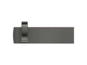 Supporting Image - Mizu Soothe Toilet Roll Holder Brushed Gunmetal - Side