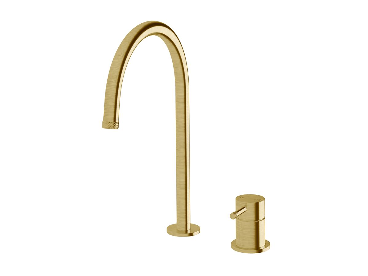 Hero - Sussex Scala Nova Basin Sink Hob Mixer Set PVD Brushed Gold (6 Star) Lead Free