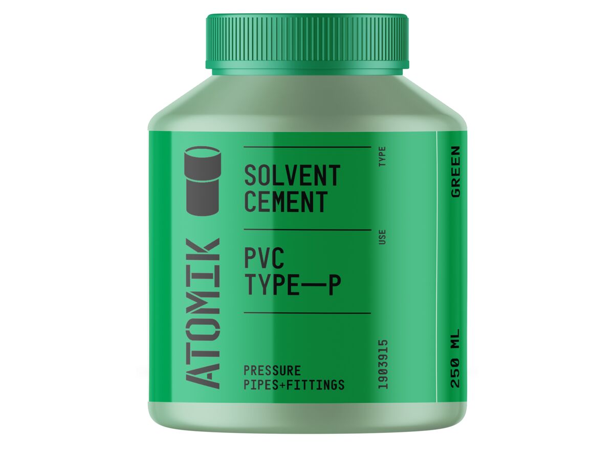 Atomik Solvent Cement PVC Pressure Green 250ml