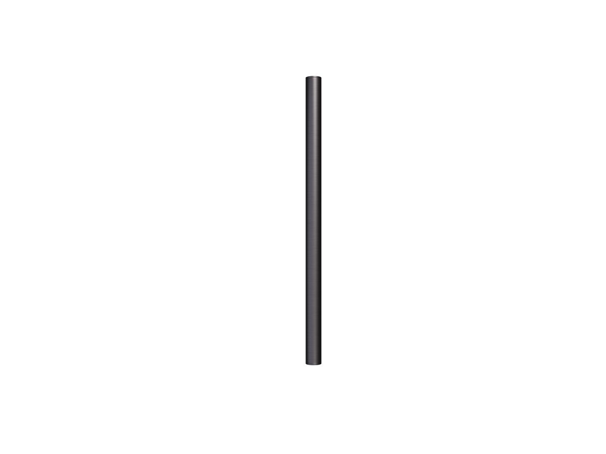 Hydrotherm Pure Vertical Single Heated Towel Rail 900 x 38mm PVD Brushed Gunmetal