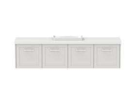 Hero - Kado Lux Ensuite All Door 1800mm Wall Hung Centre Basin 50mm Top