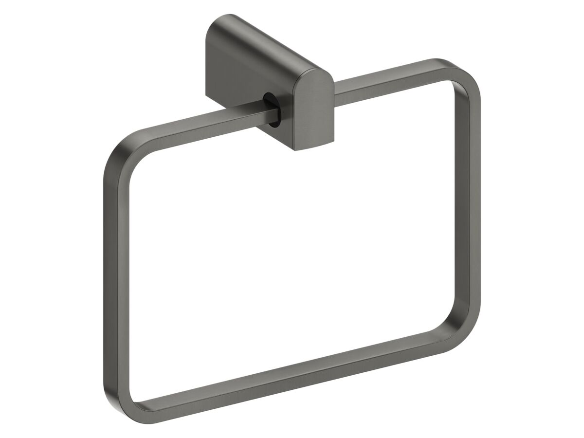 Mizu Soothe Towel Ring Brushed Gunmetal