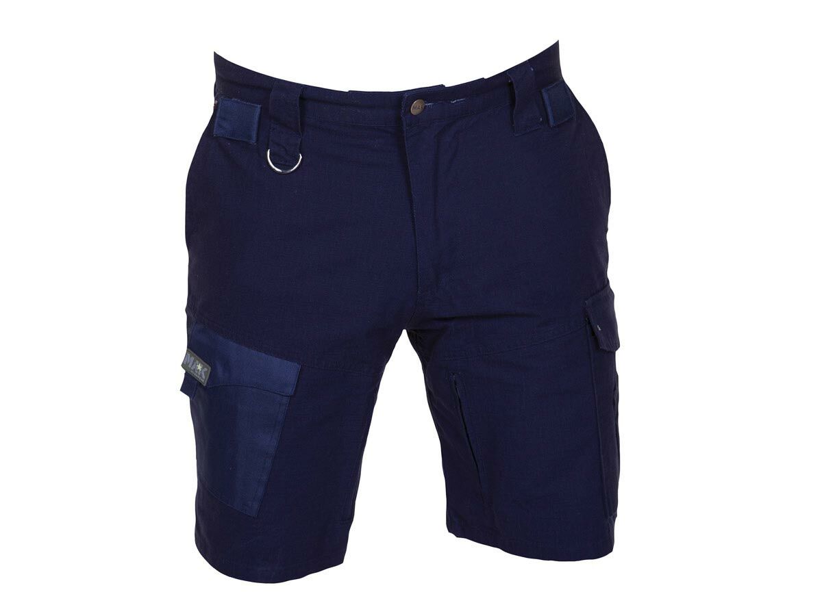 MAK Workwear Ripstop Shorts Navy - 30
