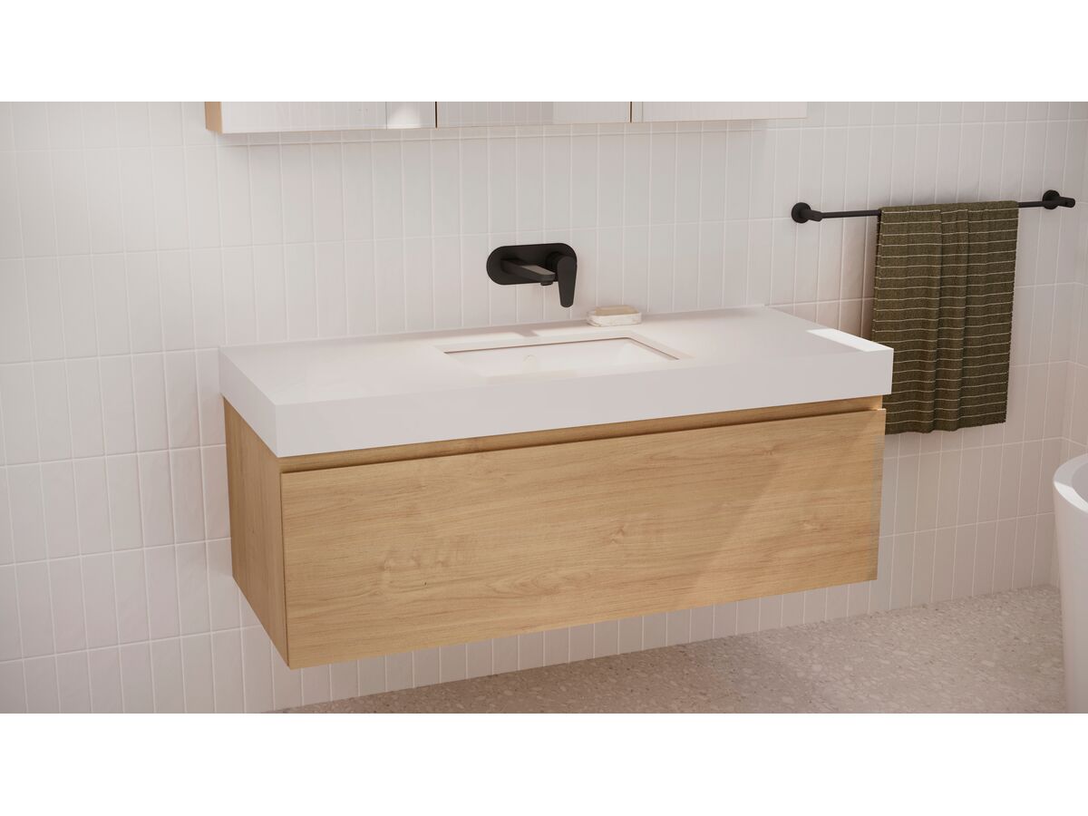 Posh Solus Wall Basin / Bath Set Mixer Tap Matte Black (5 Star) Lead Free