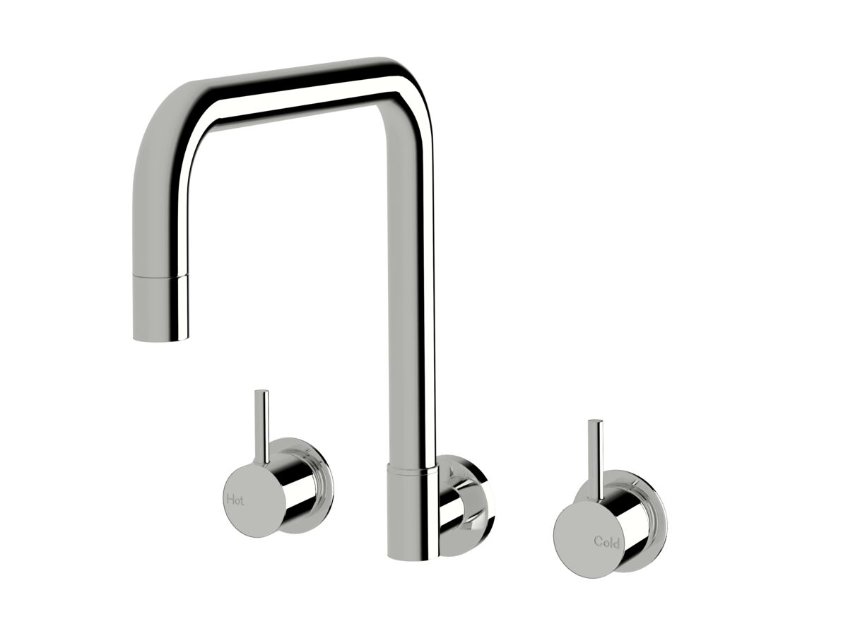 Sussex Scala Wall Spa Set Square Chrome