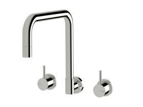 Sussex Scala Wall Spa Set Square Chrome