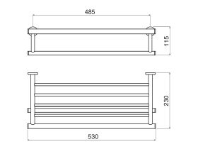 Mizu Drift Towel Rack 530mm