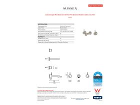 Specification Sheet - Scala Straight Wall Basin Set 160mm PVD Brushed Nickel (6 Star) Lead Free