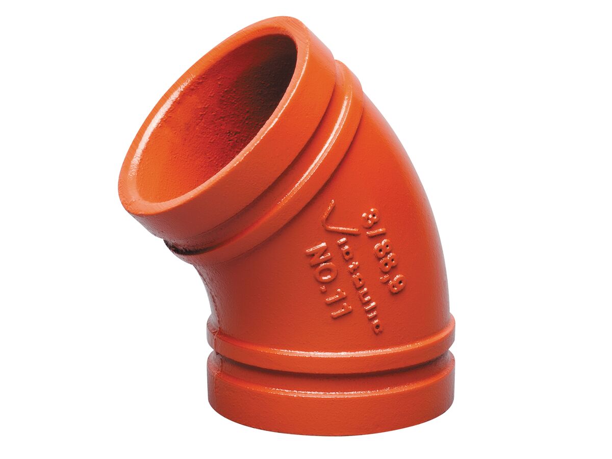 Victaulic Elbow Painted 45 Degree