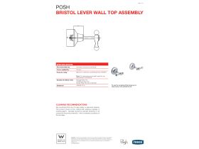Technical Guide - Posh Bristol Lever Wall Top Assembly Ceramic Disc Chrome