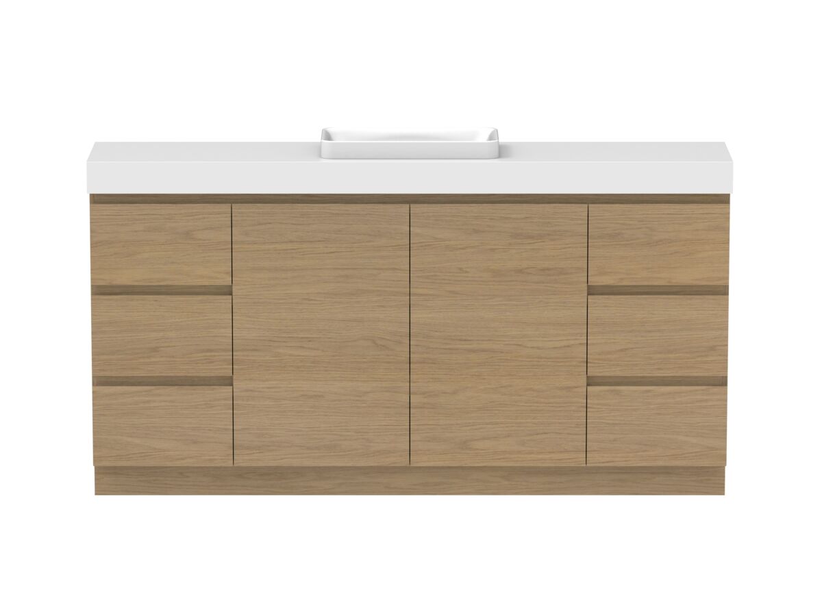 Hero - Posh Domaine 1800mm Ensuite Floor Mount Vanity Unit Single Bowl 90mm Top