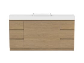 Hero - Posh Domaine 1800mm Ensuite Floor Mount Vanity Unit Single Bowl 90mm Top