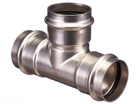 >B< Press Stainless Steel Equal Tee 54mm