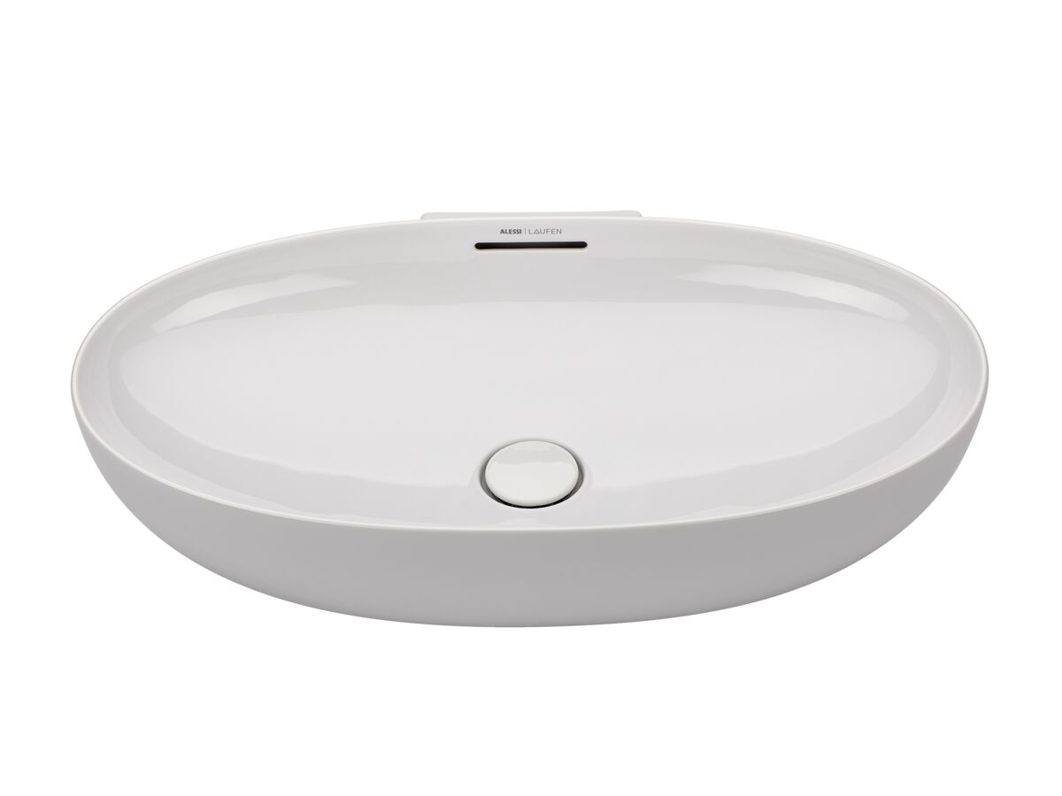 Supporting Image - LAUFEN Alessi Counter Basin 700mm White LAUFEN Clean Coat - Front 3 Qtr