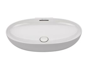 Supporting Image - LAUFEN Alessi Counter Basin 700mm White LAUFEN Clean Coat - Front 3 Qtr