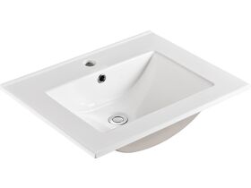 Posh Bristol MK2 Vanity Top Only 1 Taphole 600mm White