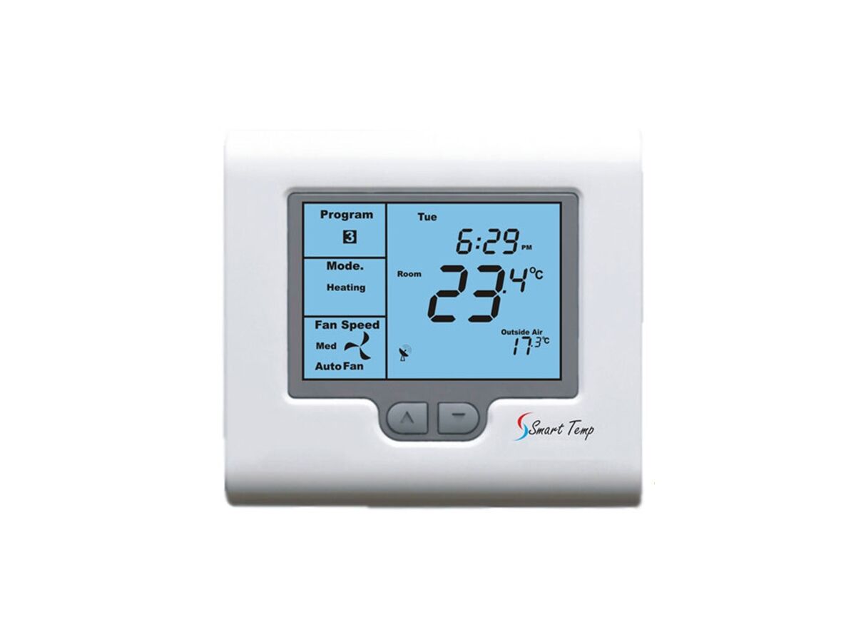 2 Stage Heating/Cooling Commercial Thermostat 24V