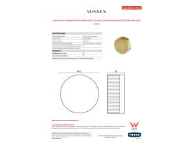 Specification Sheet - Sussex Pure Progressive Shower/Bath Mixer Tap with Linear Textured Handle PVD Brushed Gold