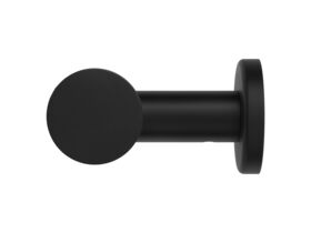 Supporting Image - Mizu Drift Straight Toilet Roll Holder Matte Black - Side