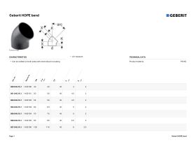 Specification Sheet - Geberit Bend 45 Degree