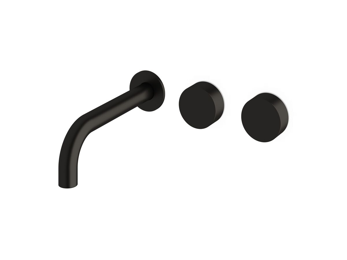 Sussex Pure Wall Bath/Basin Hostess System 200mm Right Hand PVD Matte Black (3 Star)