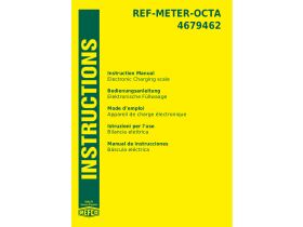 User Manual - Refco Electronic Scale 110kg REF-METER-OCTA