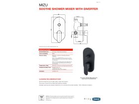 Technical Guide - Mizu Soothe Shower Mixer with Diverter Matte Black