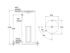 Rheem 315L Heavy Duty Electric Hot Water System - 616/315