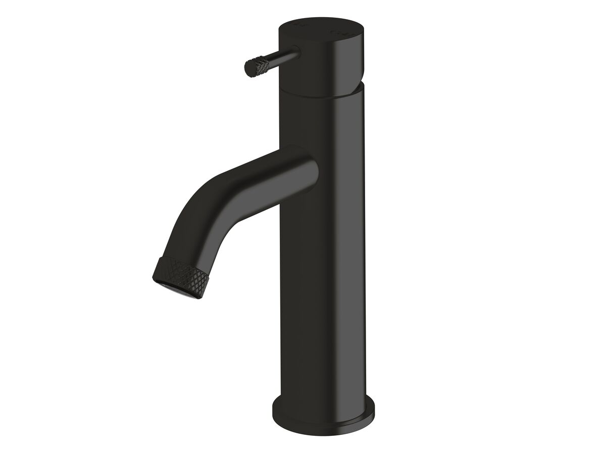Hero - Sussex Scala Nova Basin Mixer Curved PVD Matte Black (5 Star) Lead Free