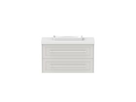 Hero - Kado Lux Ensuite All Drawer Twin 900mm Wall Hung Centre Basin 50mm Top