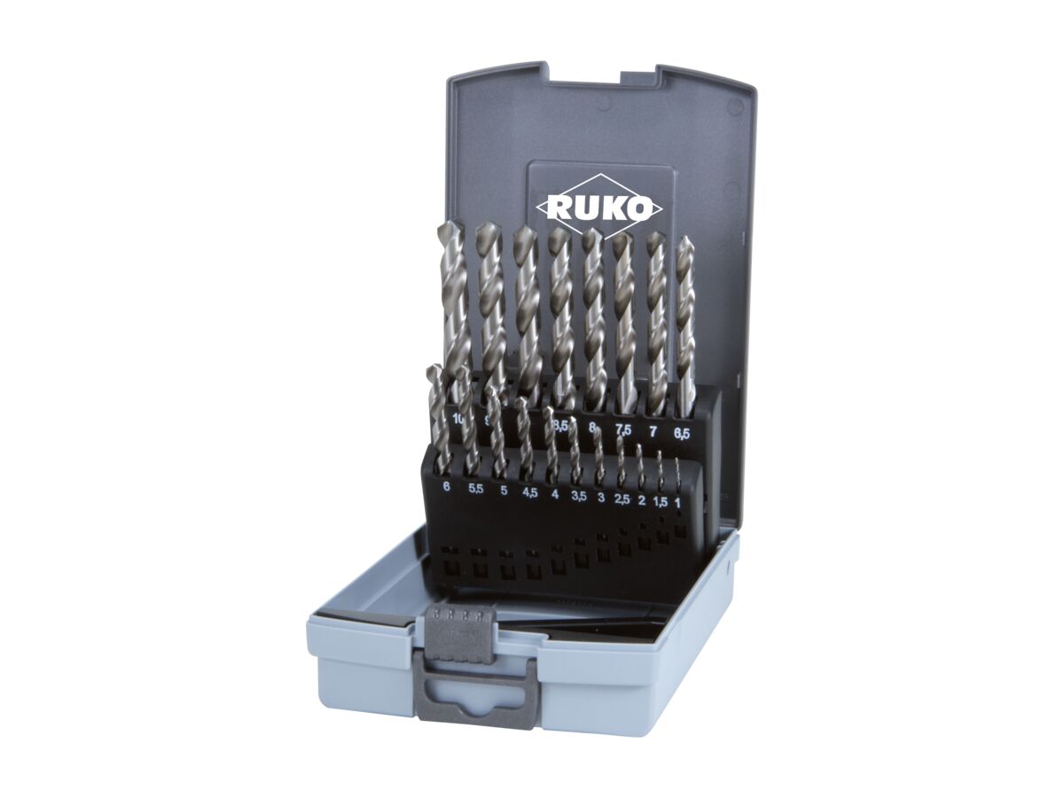 Ruko General Purpose Drill Set 1.0 - 10mm (19 Piece)