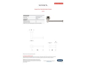Specification Sheet - Sussex Pure Toilet Roll Holder Chrome