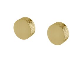 Sussex Pure Wall Top Assembly Taps with Diamond Textured Handles PVD Brushed Gold