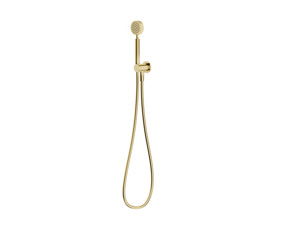 Sussex Pure Round Handshower with Fixed Bracket PVD Brushed Gold (3 Star)