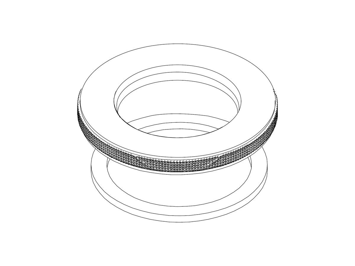 Hero - Milli Etch Hob Mixer Dress Plate Assembly Brushed Gold