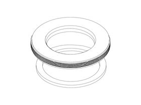 Hero - Milli Etch Hob Mixer Dress Plate Assembly Brushed Gold