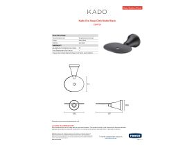 Specification Sheet - Kado Era Soap Dish Matte Black