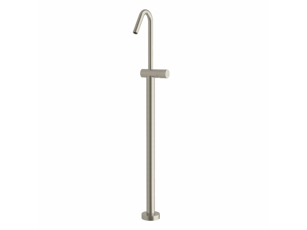 Sussex Pure Floor Mounted Bath Mixer Tap PVD Brushed Nickel