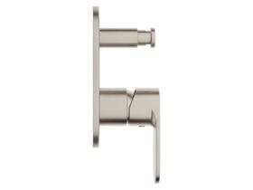 Supporting Image - Mizu Soothe MK2 Shower Mixer with Diverter Kit Brushed Nickel - Side