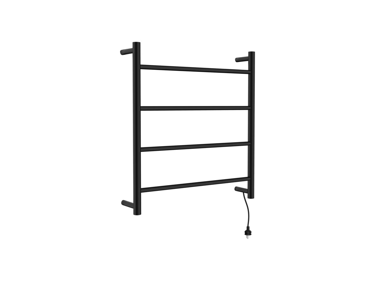 Posh Solus MK2 Heated Towel Rail 700mm x 700mm Matte Black