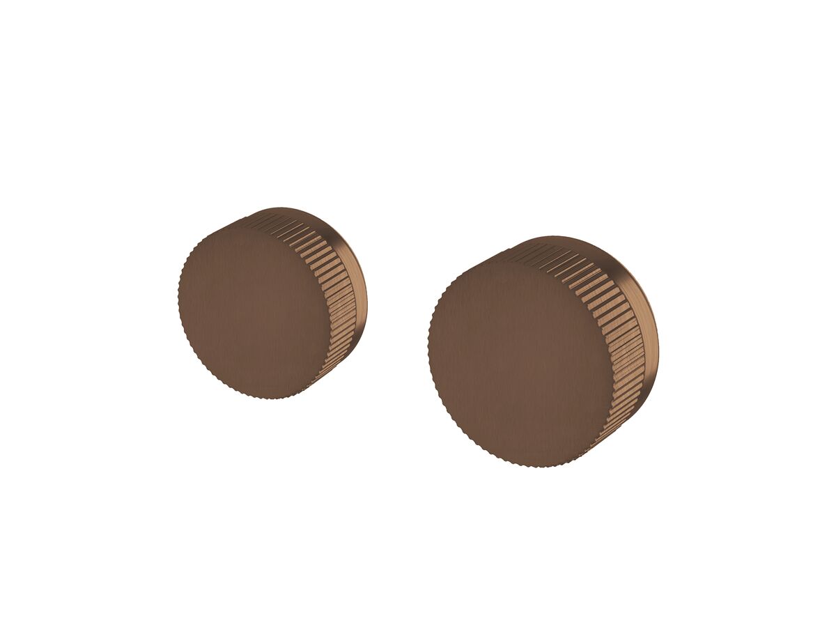 Sussex Pure Progressive Mixer Tap Diverter System Right Hand with Linear Textured Handle Right Hand PVD Brushed Bronze