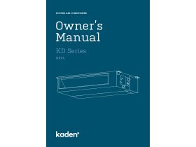 Owner's Manual - Kaden Ducted Air Conditioner KD24