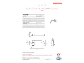 Specification Sheet - Sussex Scala Bath Outlet Swivel Curved 210mm LUX PVD Brushed Oyster Nickel