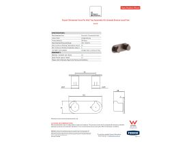 Specification Sheet - Faucet Strommen Vara Fin Wall Top Assembly Kit Armada Bronze Lead Free