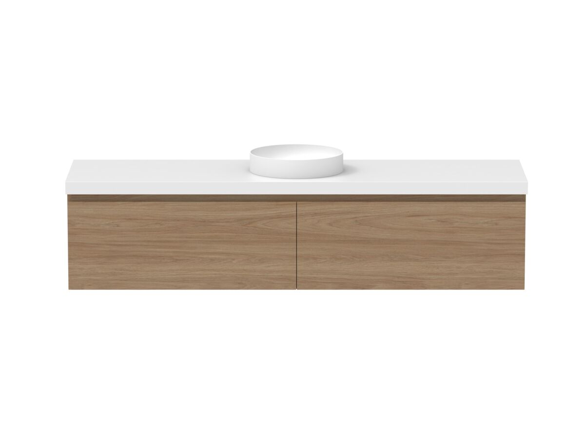 Hero - Posh Domaine 1800mm Wall Hung Vanity Unit All-Drawer Single Bowl 50mm Top