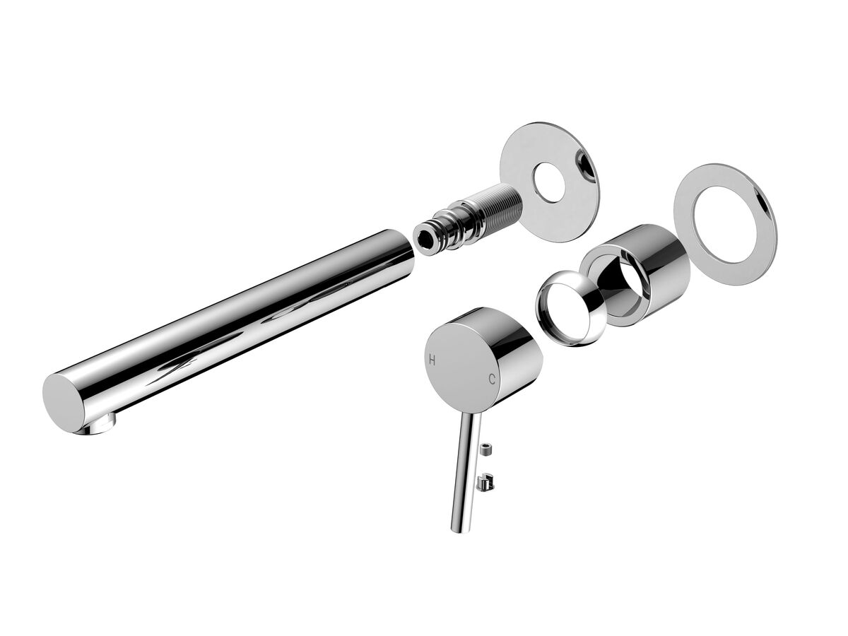 Mizu Drift MK2 Wall Basin Mixer 2-Piece Kit Chrome