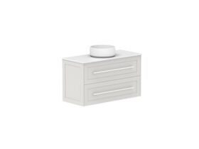 Supporting Image - Kado Lux Ensuite All Drawer Twin 900mm Wall Hung Centre Basin 12mm Durasein Top
